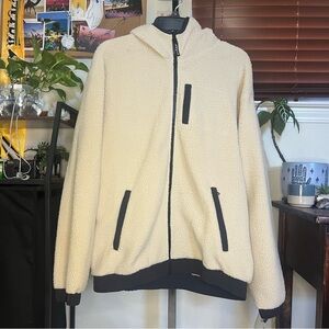 Men's Cream Sherpa Hoodie